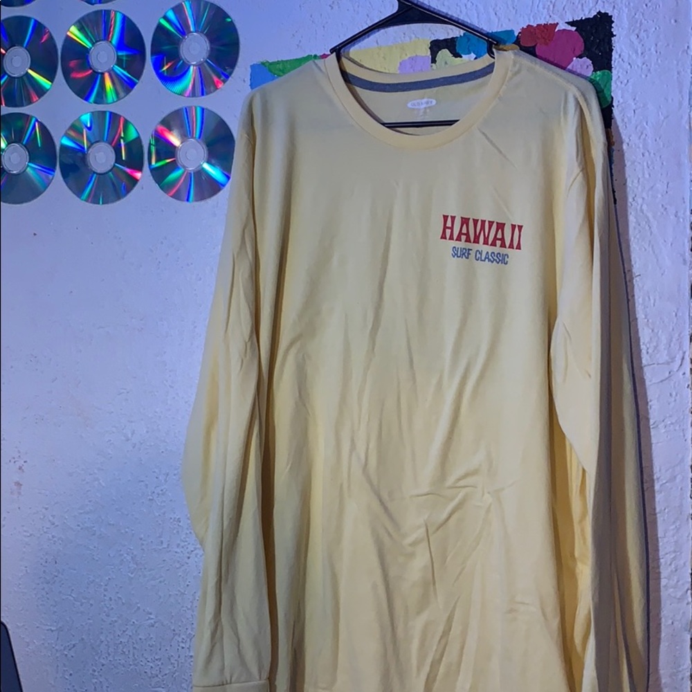 Hawaii Surf Classic Yellow Long Sleeve Shirt